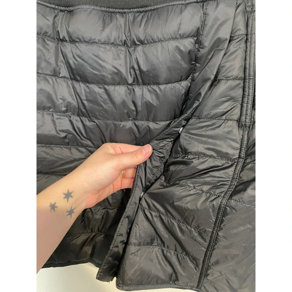 Aventure Women's Fleece Lined Quilted Down Skirt in‎ Black Size Small